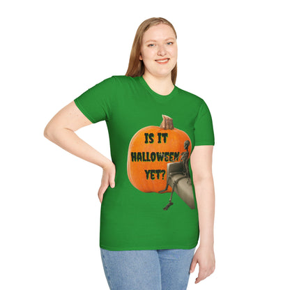 Is it Halloween yet? Skeleton's Giant Pumpkin Dark colors Unisex T-Shirt by CreepyCrafts.boo