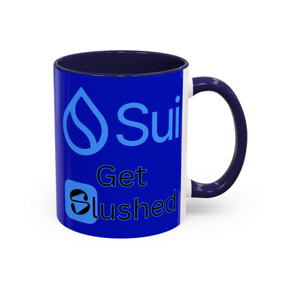 Sui: Get Slushed Dark Blue Accent Mug by cypherpunkgear.com
