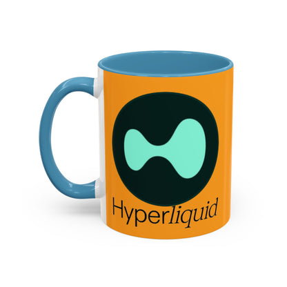 Hyperliquid Black font Orange Accent Mug by cypherpunkgear.com