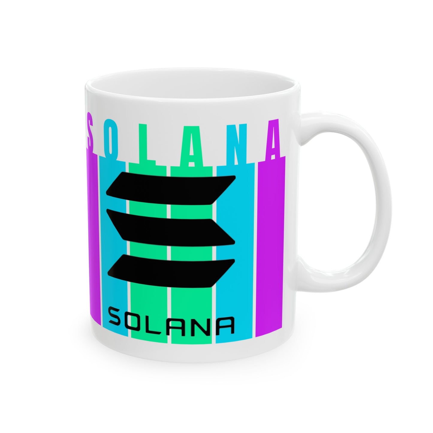 Solana (SOL) White Mug by cypherpunkgear