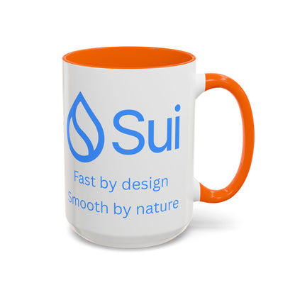 SUI White Accent Mug by cypherpunkgear.com