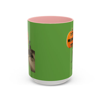 Is it Halloween yet? Skeleton's Pumpkin Accent Mug by CreepyCrafts.boo