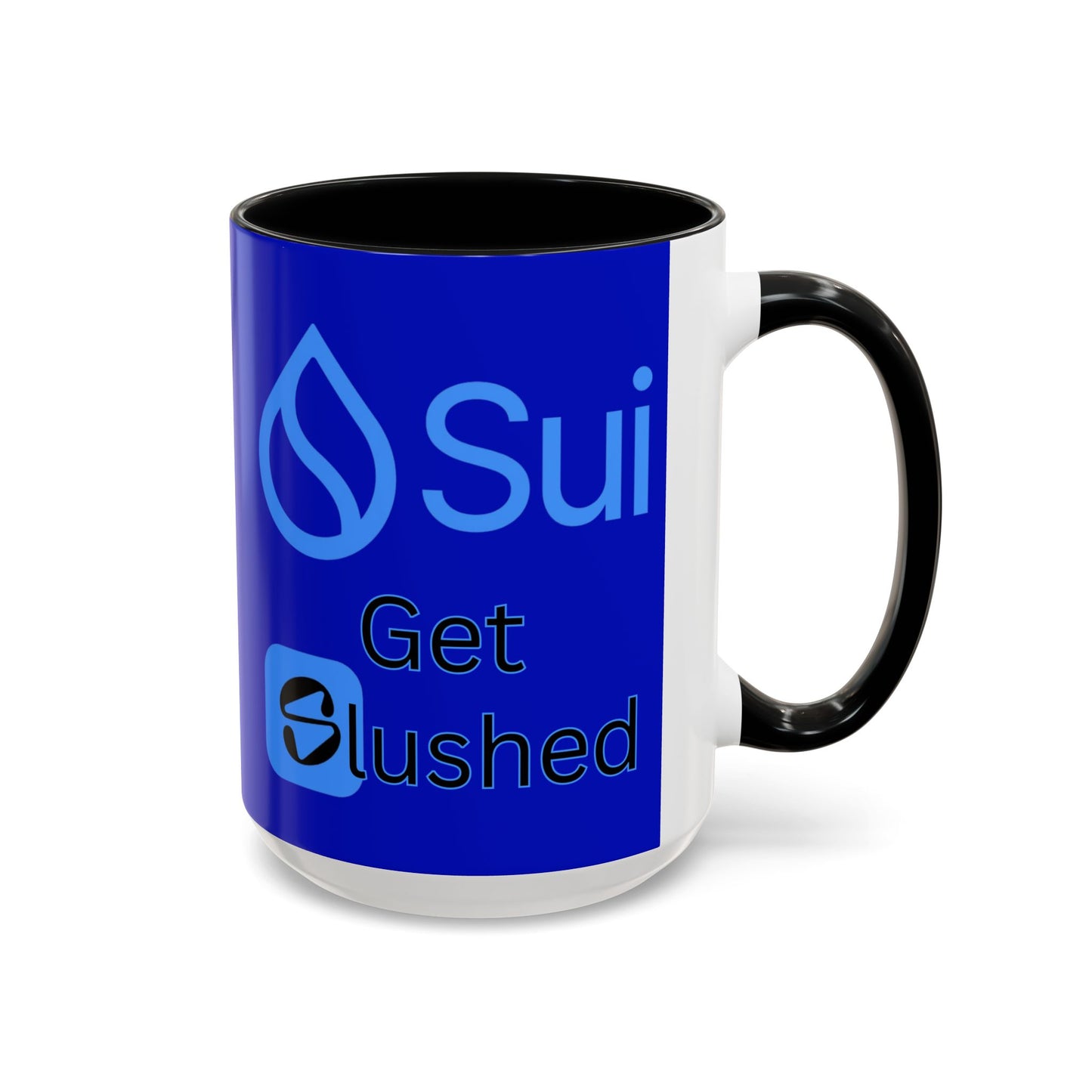 Sui: Get Slushed Dark Blue Accent Mug by cypherpunkgear.com