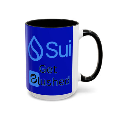 Sui: Get Slushed Dark Blue Accent Mug by cypherpunkgear.com