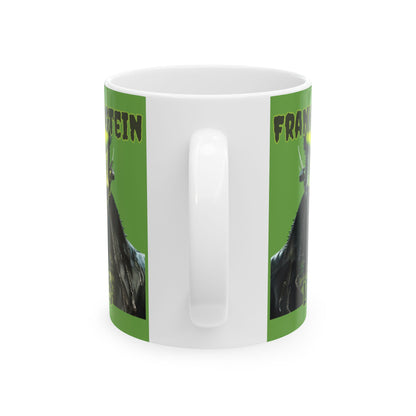 Frankenstein Lives Green Mug by CreepyCrafts.boo