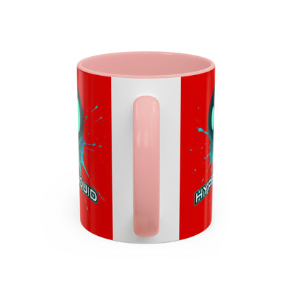 HYPE Drip Red Accent Mug by cypherpunkgear.com
