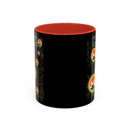 Monero (XMR) don't assume your freedoms are assured Black Accent Mug by cypherpunkgear.com