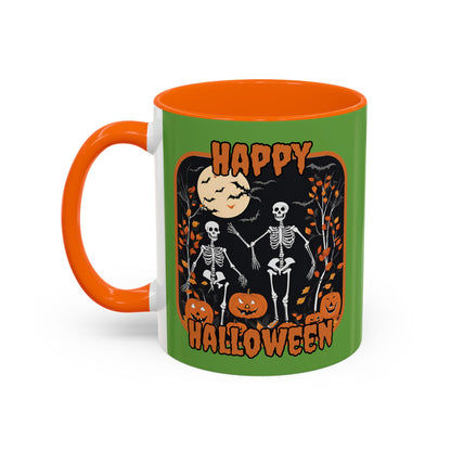Spooktacular Skeletons of Halloween Accent Mug by CreepyCrafts.boo