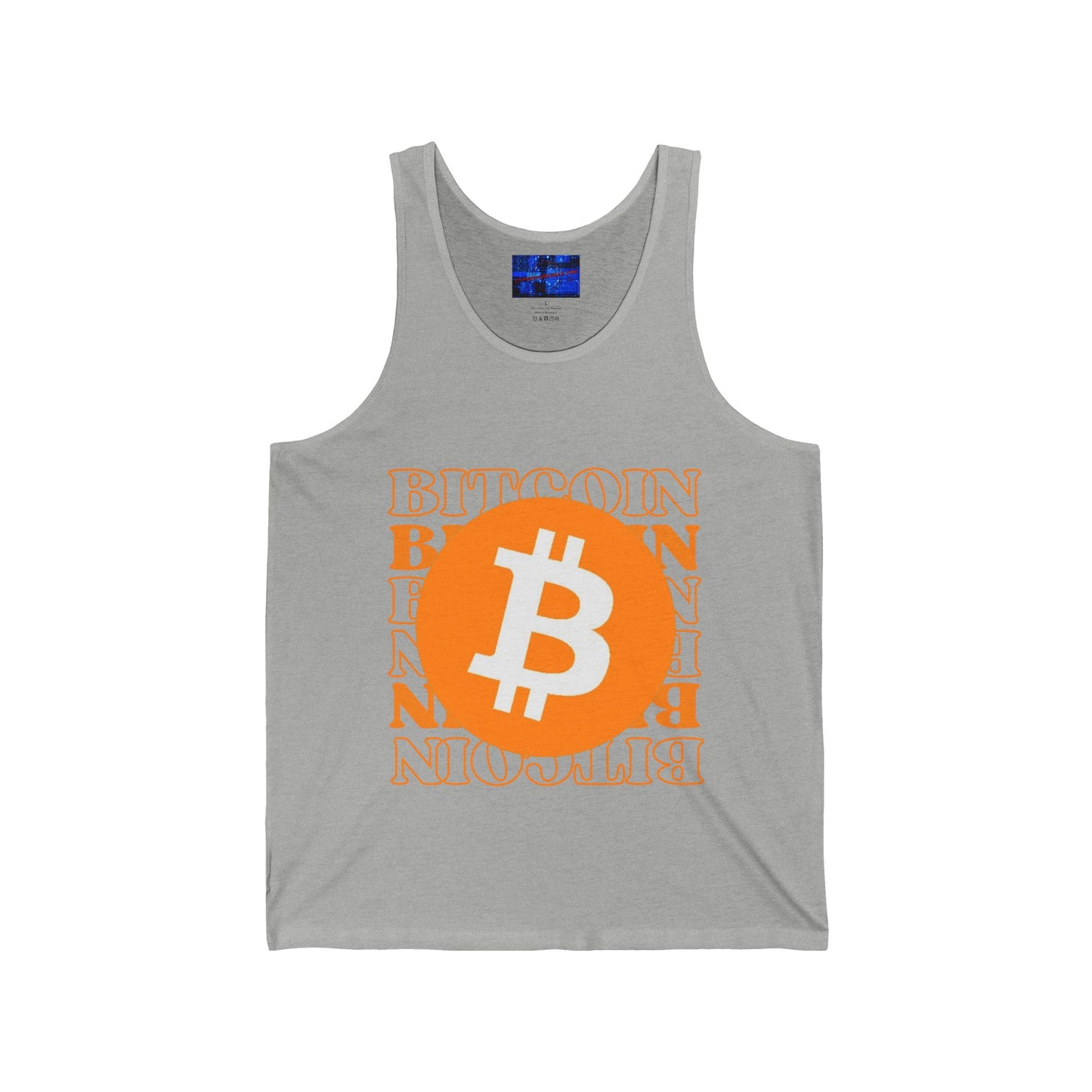 Bitcoin Bitcoin Bitcoin (BTC) Unisex Jersey Tank Top by cypherpunkgear.com