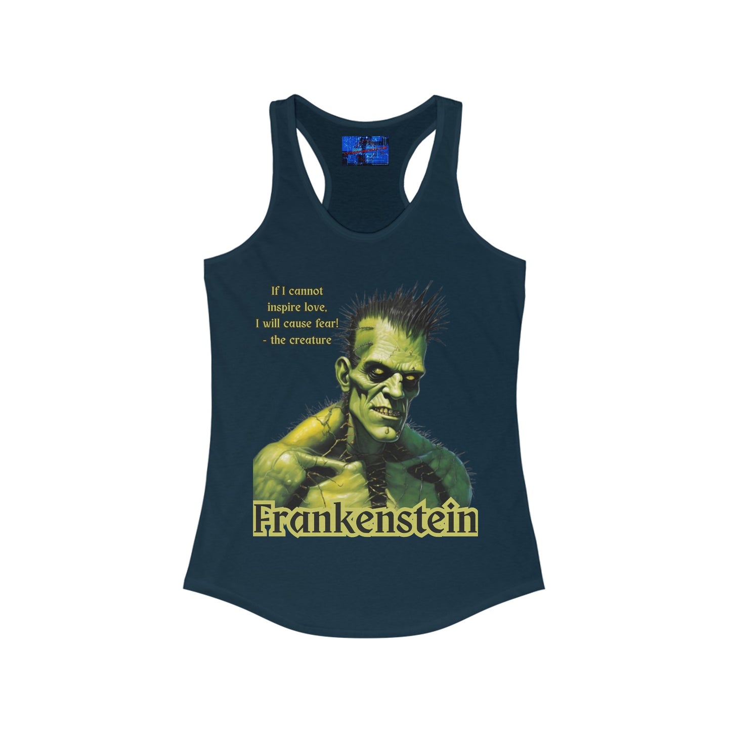 Frankenstein's Creature Women's Racerback Tank Top by cypherpunkgear