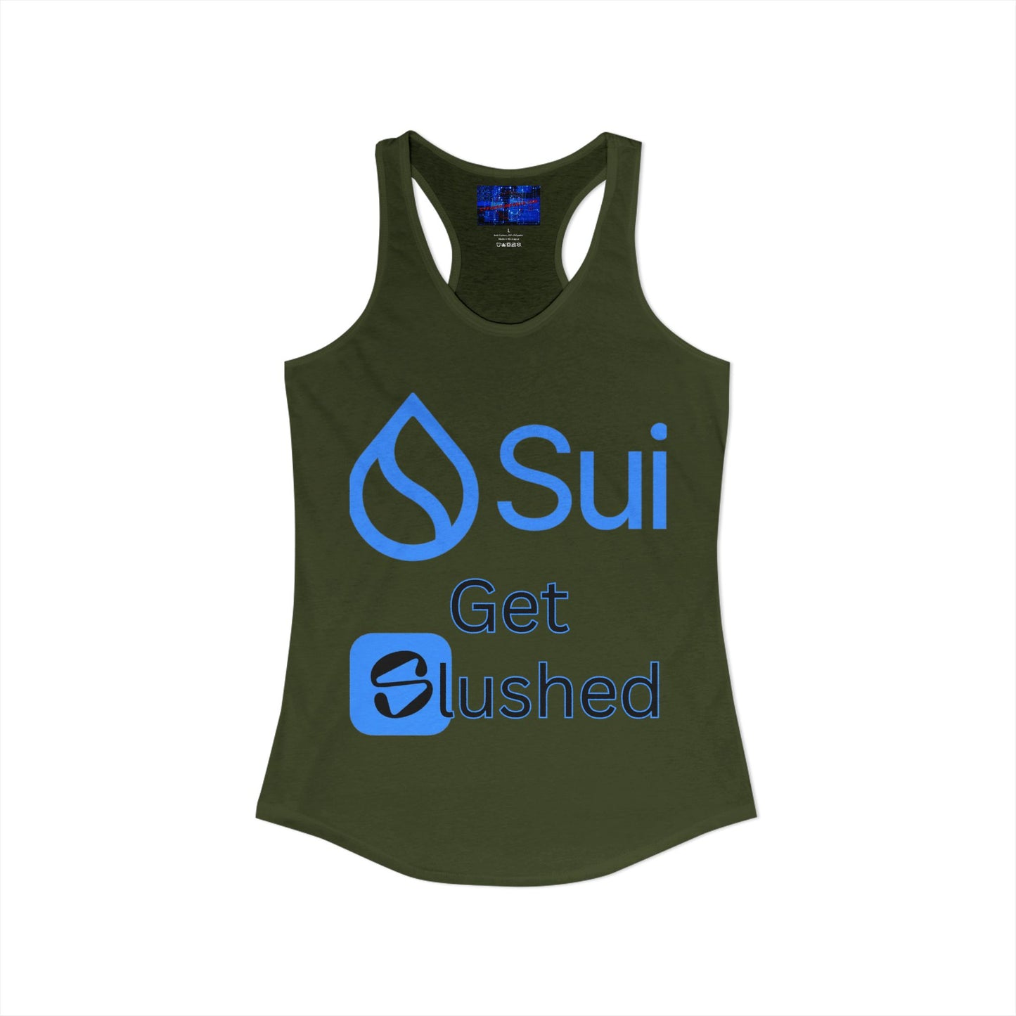 Sui: Get Slushed Women's Racerback Tank Top by cypherpunkgear.com