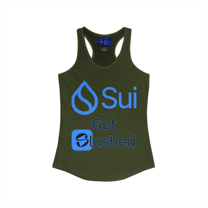Sui: Get Slushed Women's Racerback Tank Top by cypherpunkgear.com