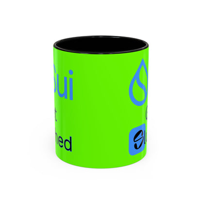 Sui: Get Slushed Green Accent Mug by cypherpunkgear.com