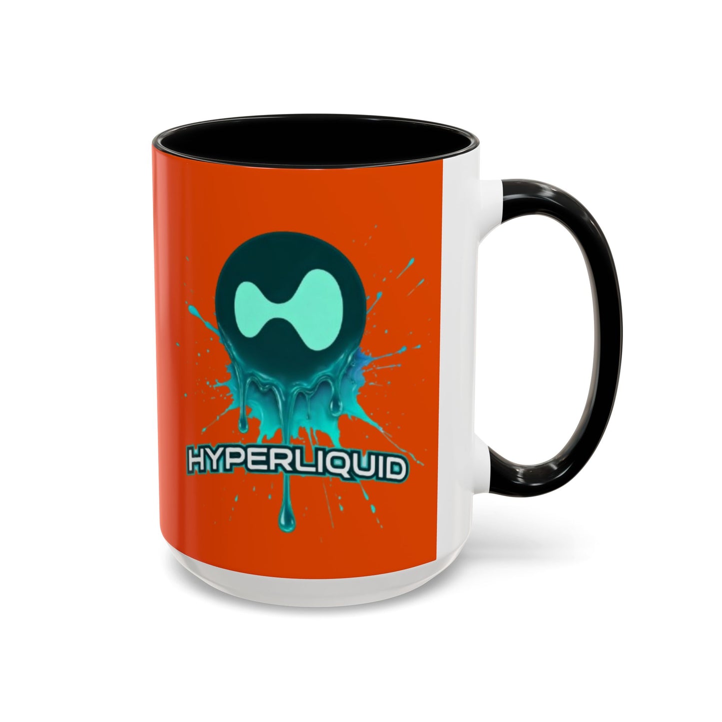 HYPE Drip Orange Accent Mug by cypherpunkgear.com
