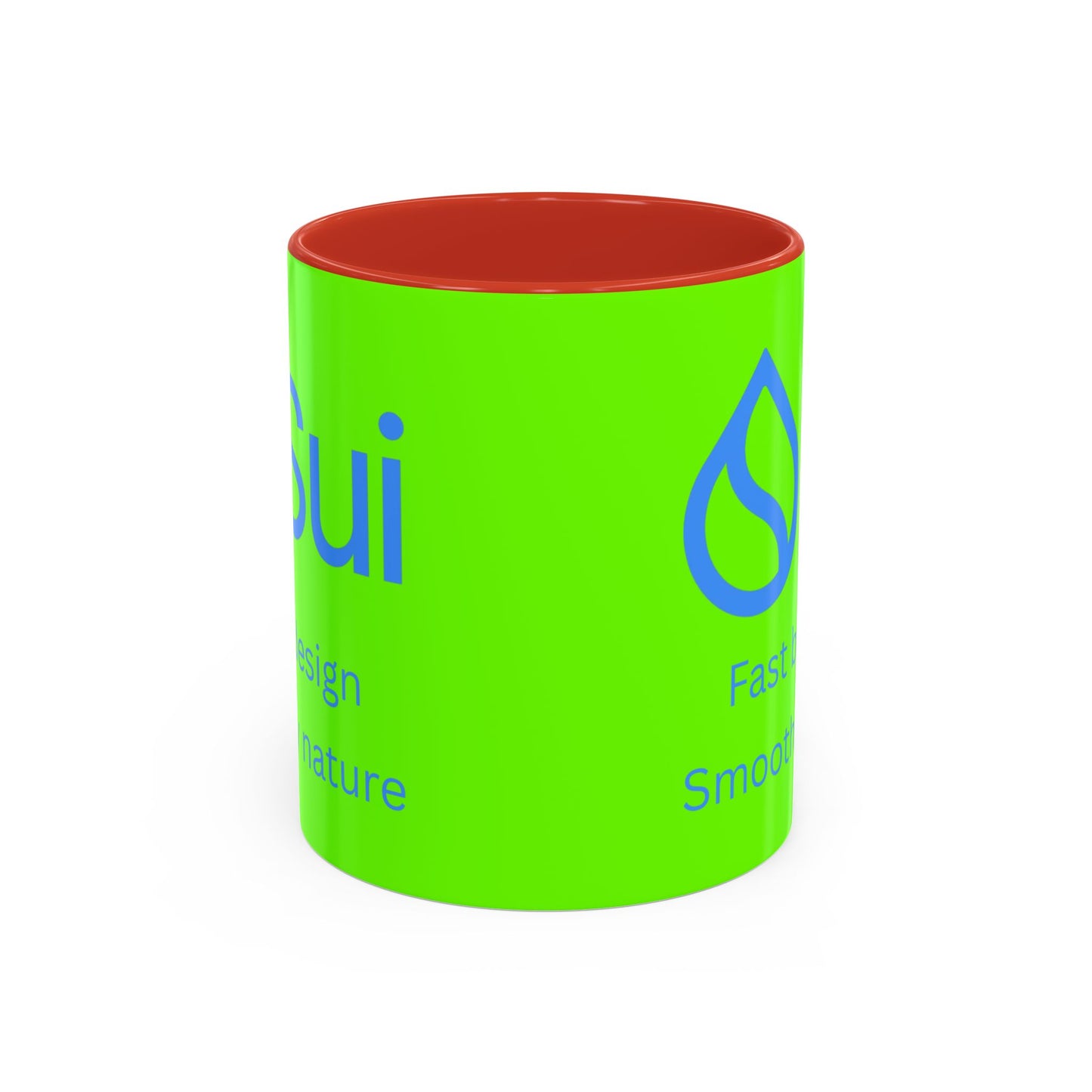 SUI Green Accent Mug by cypherpunkgear.com