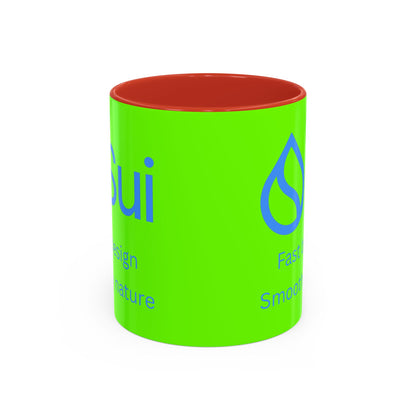 SUI Green Accent Mug by cypherpunkgear.com