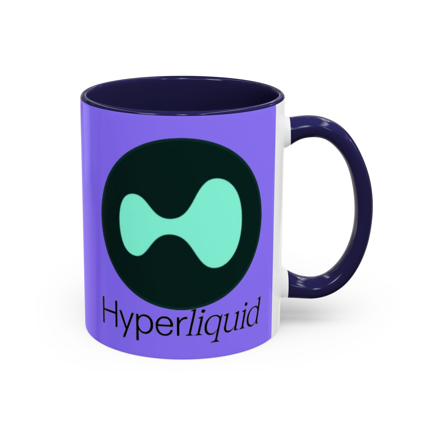 Hyperliquid Black font Light Purple Accent Mug by cypherpunkgear.com