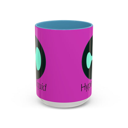 Hyperliquid Black font Pink Accent Mug by cypherpunkgear.com