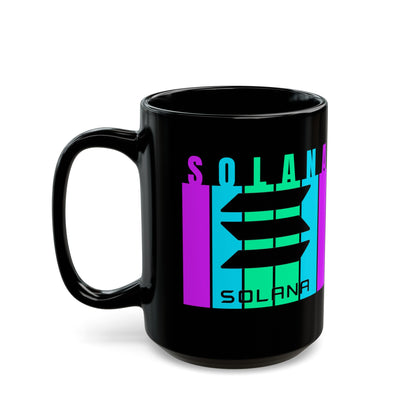 Solana (SOL) Black Mug by cypherpunkgear