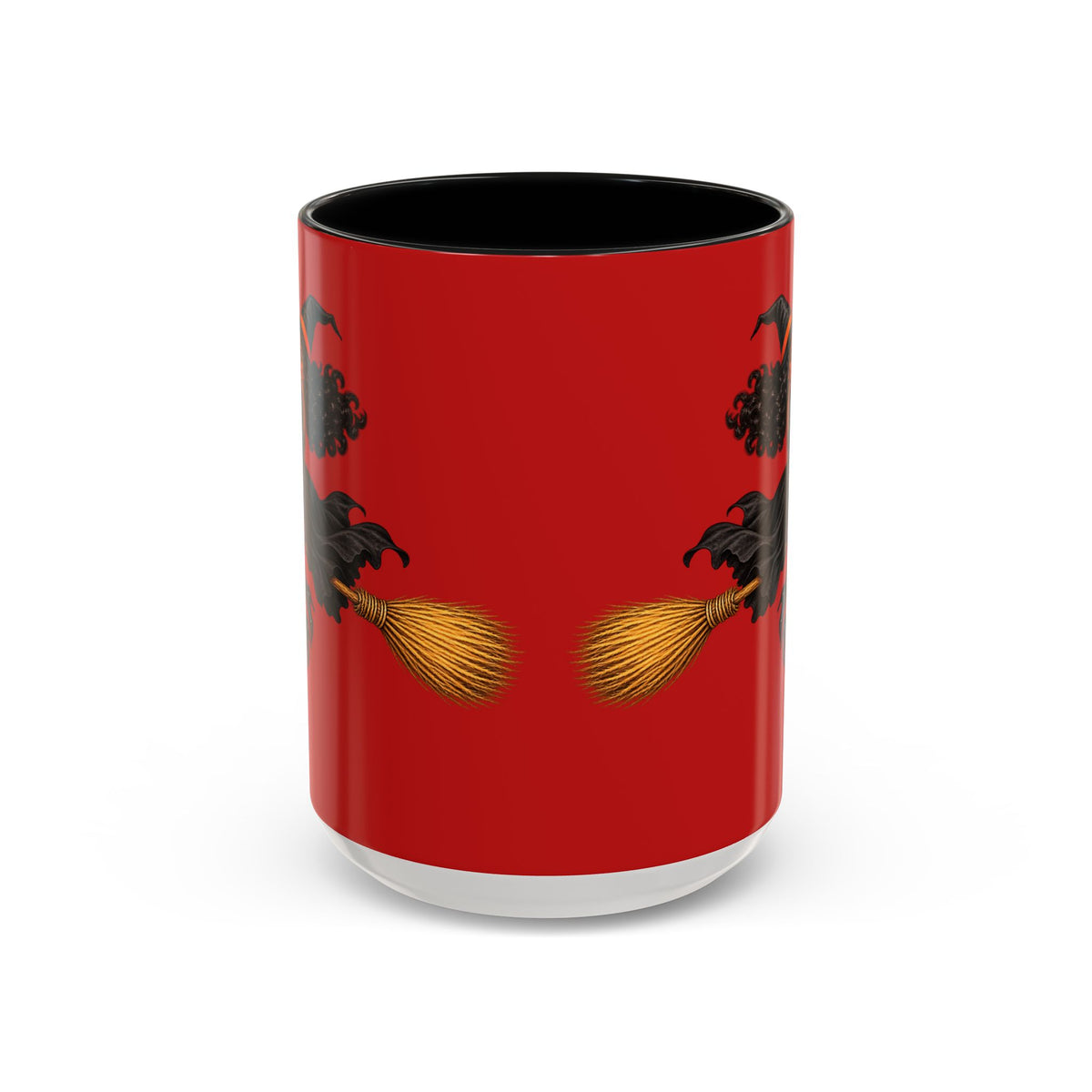 Velvet Vex Red Accent Mug by CreepyCrafts.boo