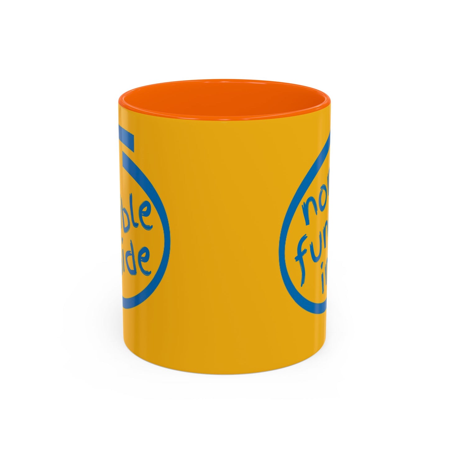 Non-Fungible Inside Yellow Accent Mug by cypherpunkgear.com