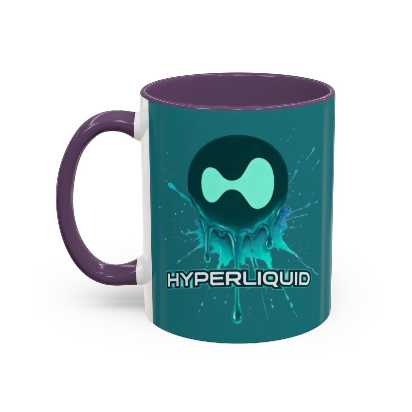 HYPE Drip Hyperliquid Accent Mug by cypherpunkgear.com