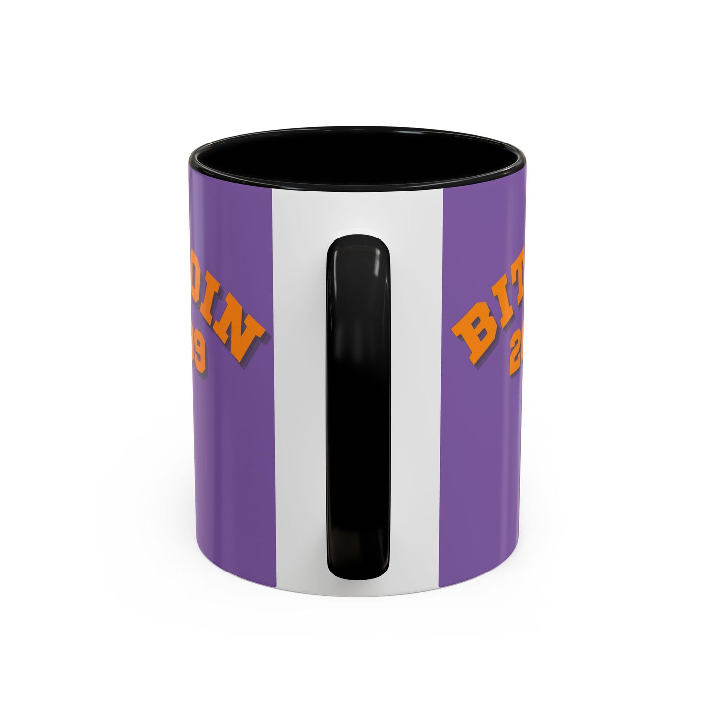 Bitcoin 2009 Light Purple Accent Mug by cypherpunkgear.com