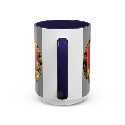 Bitcoin is My Valentine Grey Accent Mug by cypherpunkgear.com