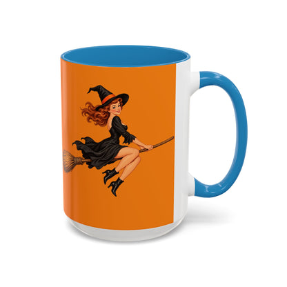 Hazel Hex Orange Accent Mug by CreepyCrafts.boo