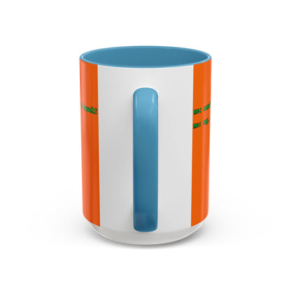 Sometimes I talk to myself - me: omg...same Orange Accent Mug by cypherpunkgear.com