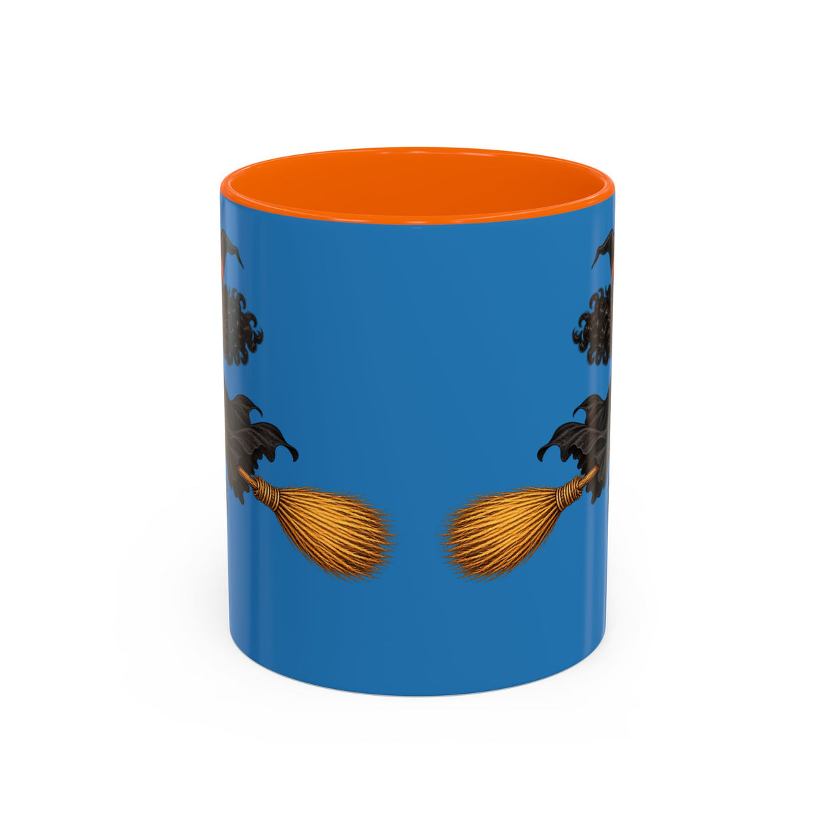 Velvet Vex Blue Accent Mug by CreepyCrafts.boo