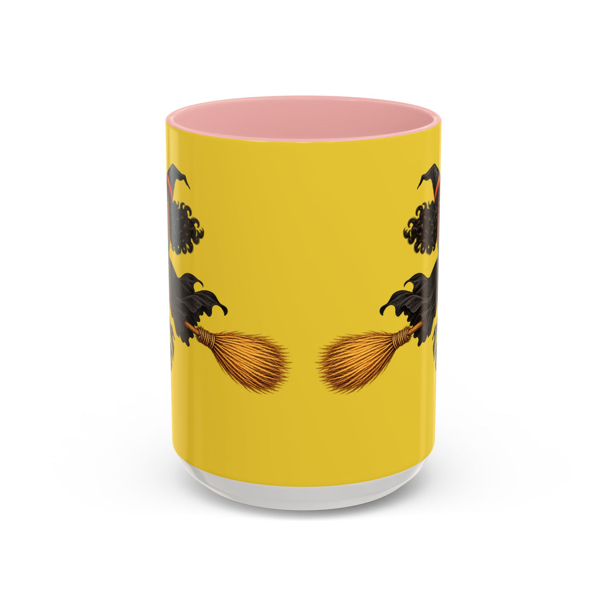 Velvet Vex Yellow Accent Mug by CreepyCrafts.boo