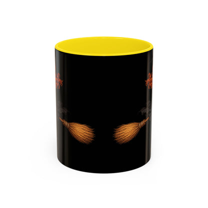 Hazel Hex Black Accent Mug by CreepyCrafts.boo