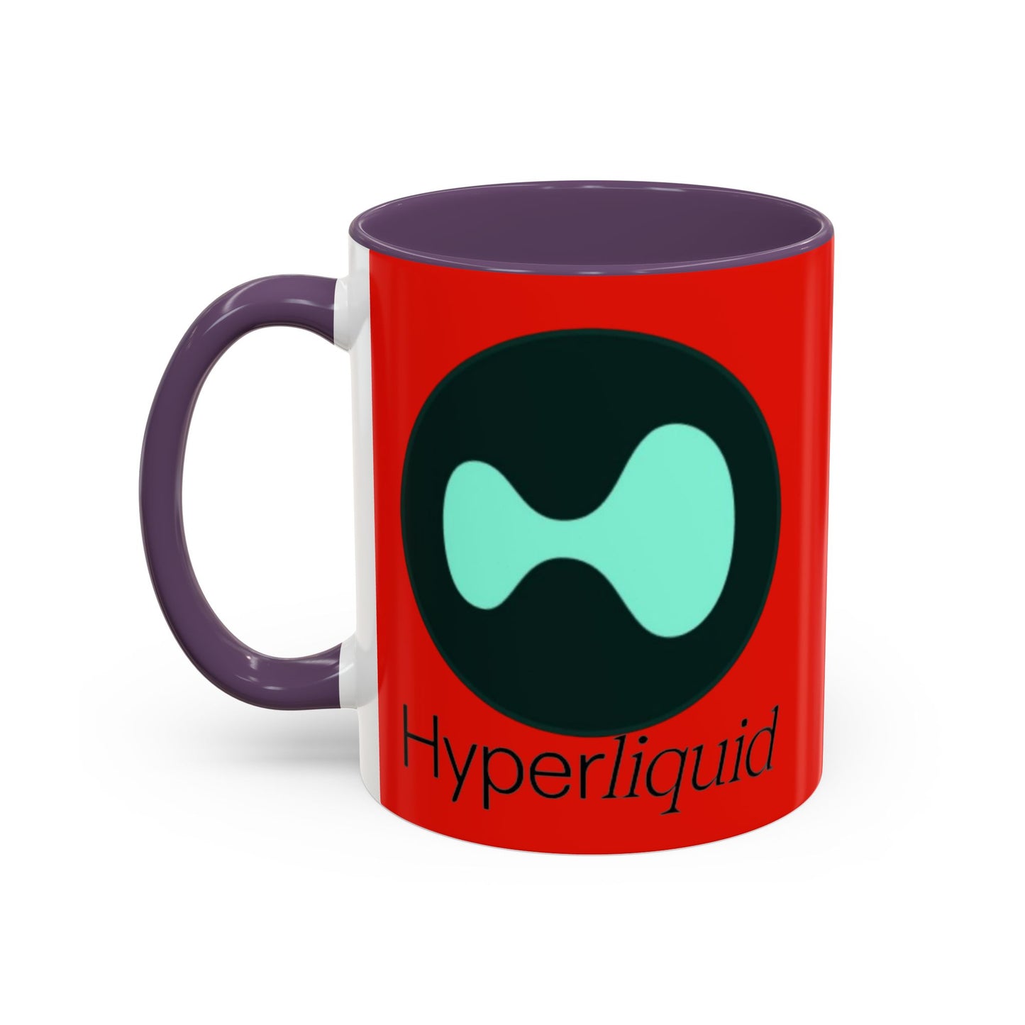 Hyperliquid Black font Red Accent Mug by cypherpunkgear.com