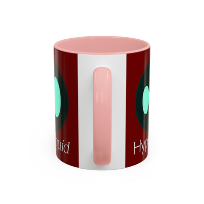Hyperliquid White font Red Accent Mug by cypherpunkgear.com