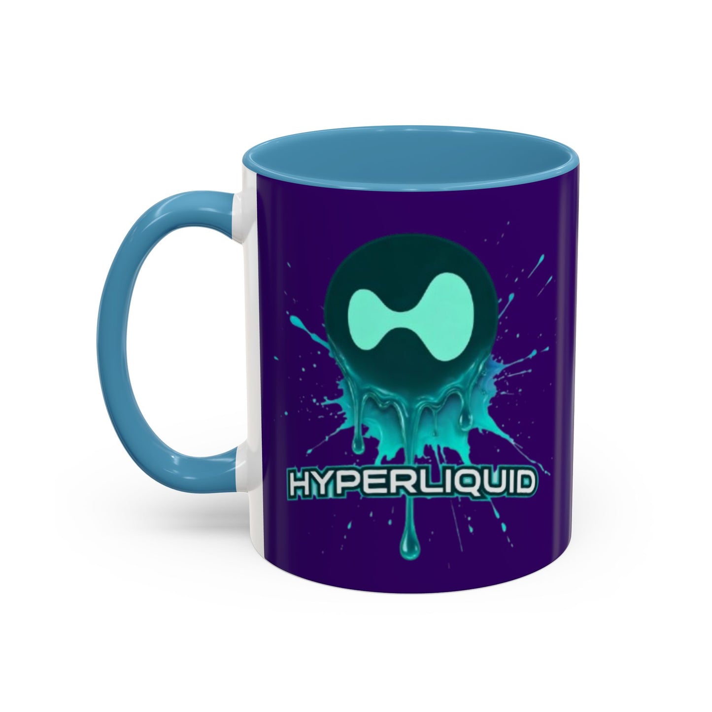HYPE Drip Dark Purple Accent Mug by cypherpunkgear.com