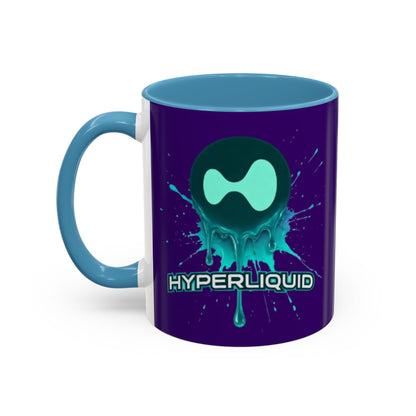 HYPE Drip Dark Purple Accent Mug by cypherpunkgear.com