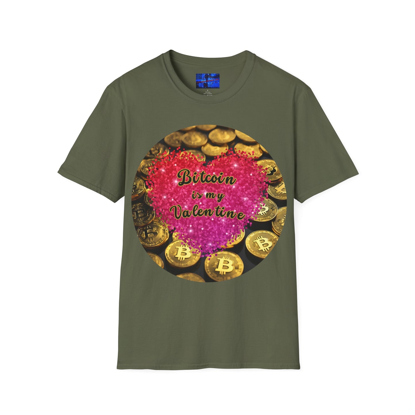 Bitcoin is My Valentine Dark colors Unisex T-Shirt by cypherpunkgear.com