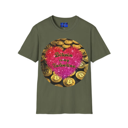 Bitcoin is My Valentine Dark colors Unisex T-Shirt by cypherpunkgear.com
