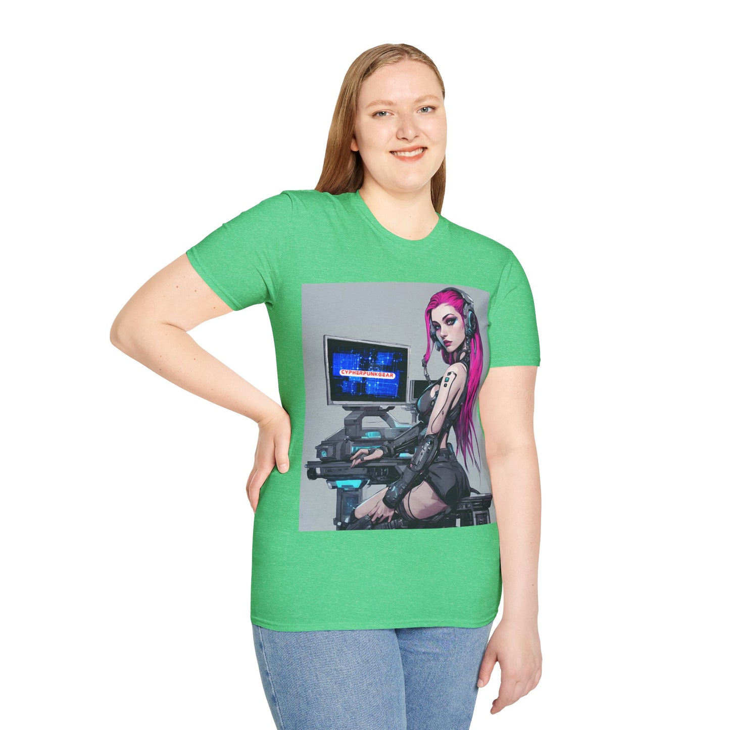 Netrunner Cyberpunk DKcolors Unisex T-Shirt by cypherpunkgear.com