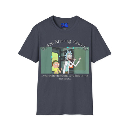 Peace Among Worlds! Dark colors Unisex T-Shirt by cypherpunkgear.com