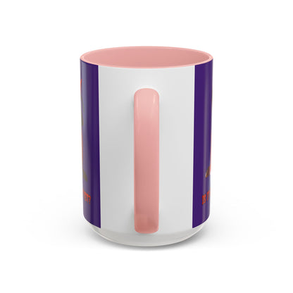 Is it Halloween yet? Dark Purple Accent Mug by CreepyCrafts.boo