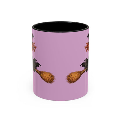 Hazel Hex Pink Accent Mug by CreepyCrafts.boo