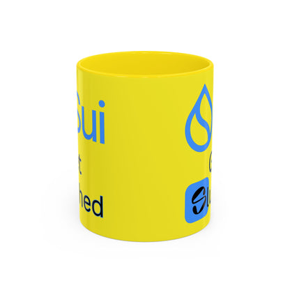 Sui: Get Slushed Yellow Accent Mug by cypherpunkgear.com