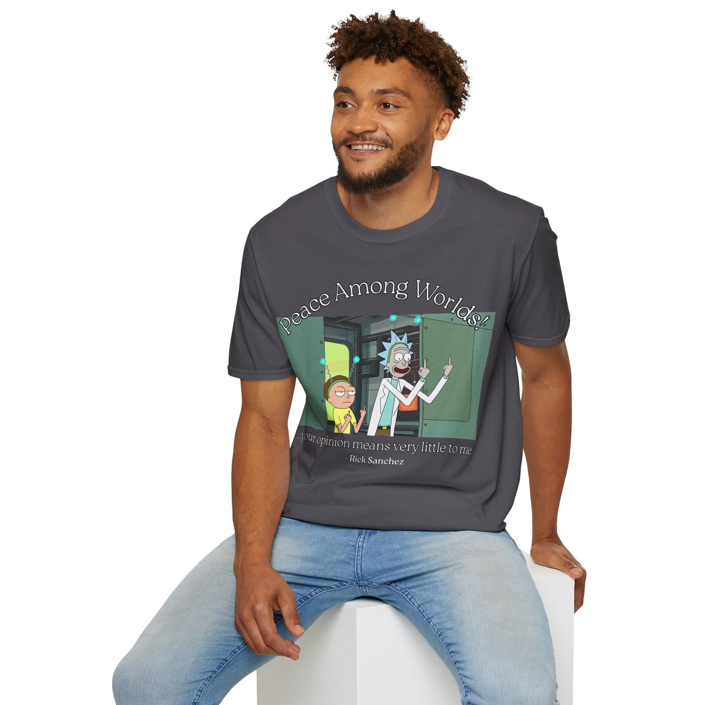 Peace Among Worlds! Dark colors Unisex T-Shirt by cypherpunkgear.com