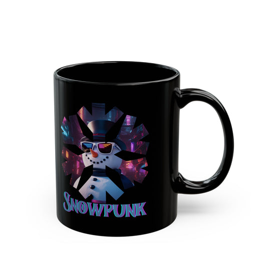 Snowpunk Black Mug by cypherpunkgear