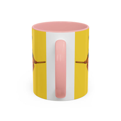 Velvet Vex Yellow Accent Mug by CreepyCrafts.boo