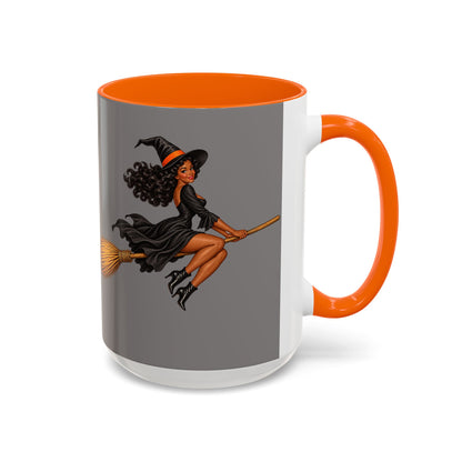 Velvet Vex Grey Accent Mug by CreepyCrafts.boo