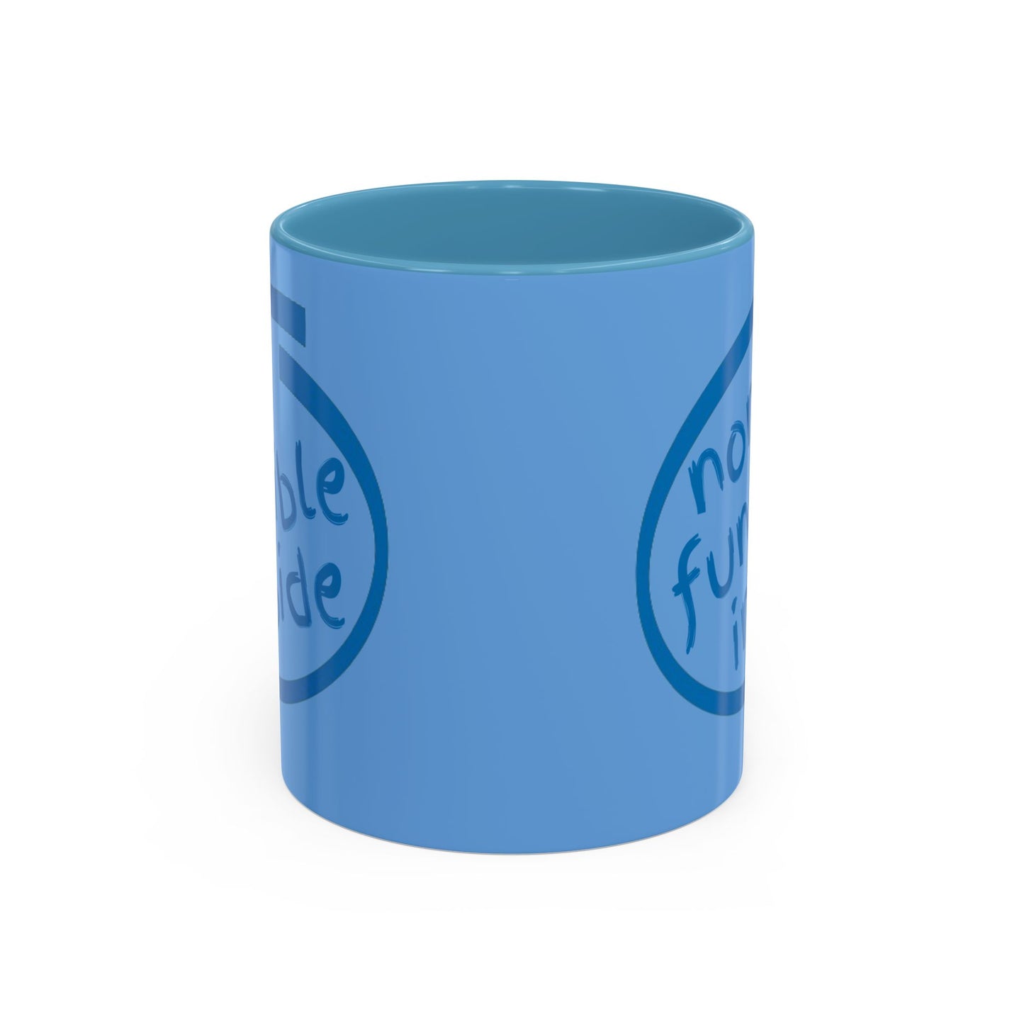 Non-Fungible Inside Light Blue Accent Mug by cypherpunkgear.com