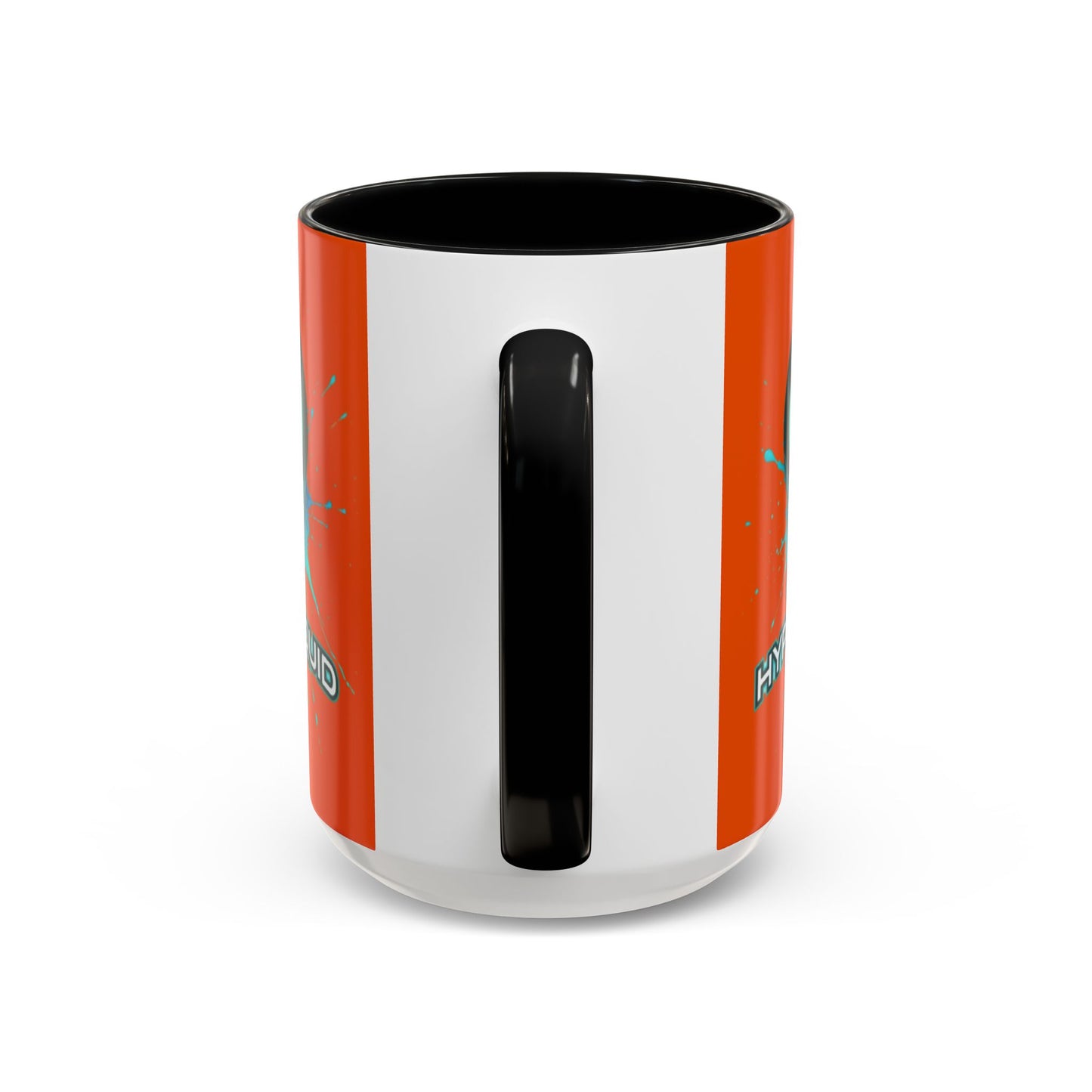 HYPE Drip Orange Accent Mug by cypherpunkgear.com